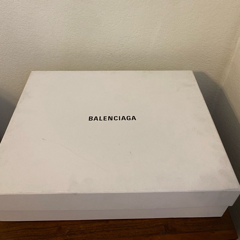Balenciaga knife boot silver